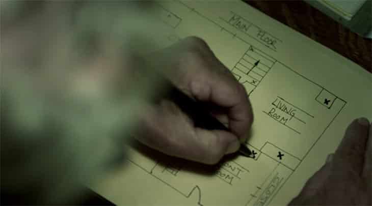 He had written clues to keep track of all the death traps installed in the house.
