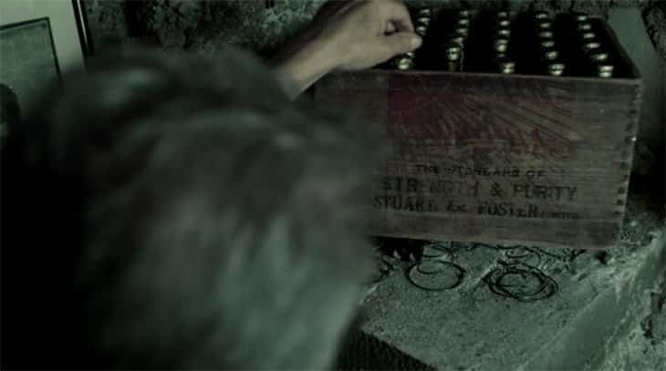 Like this crate of beer found in the cellar.